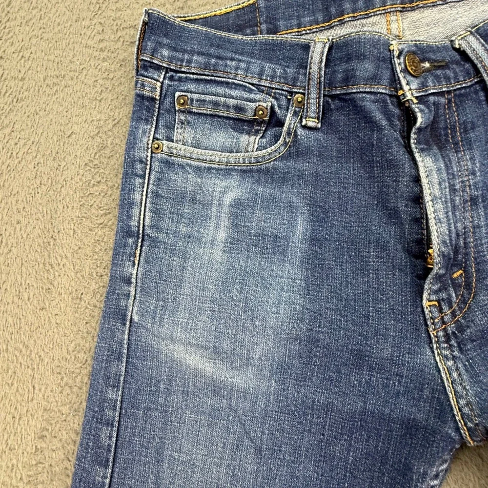 Levi's 513‎ Slim Straight Jeans Mens 31x32 Blue Stretch Denim 08513-5486